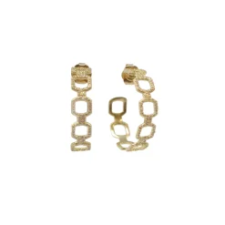 PAPERCLIP HOOP EARRINGS