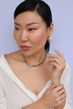 PAPERCLIP HOOP EARRINGS