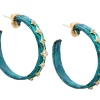 PATINA ARTIFACT HOOP EARRINGS