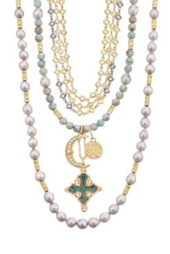 Pave Crescent Moon Charm