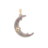 Pave Crescent Moon Enhancer