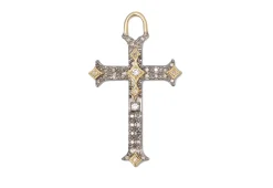 PAVE CROSS CHARM