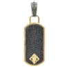 Pave Dog Tag Pendant Enhancer
