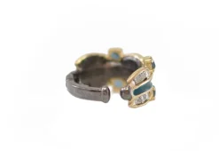 Pave Enamel Band Ear Cuff