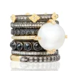 Pave Pearl Statement Ring