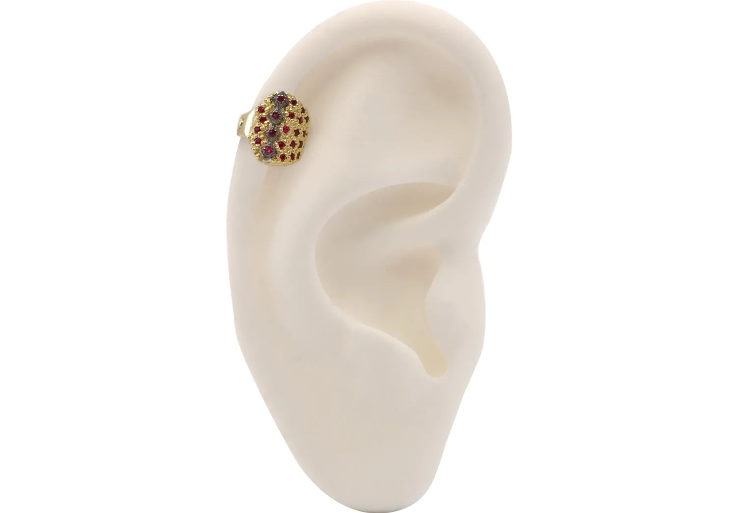 Pave Ruby Ear Cuff Earring