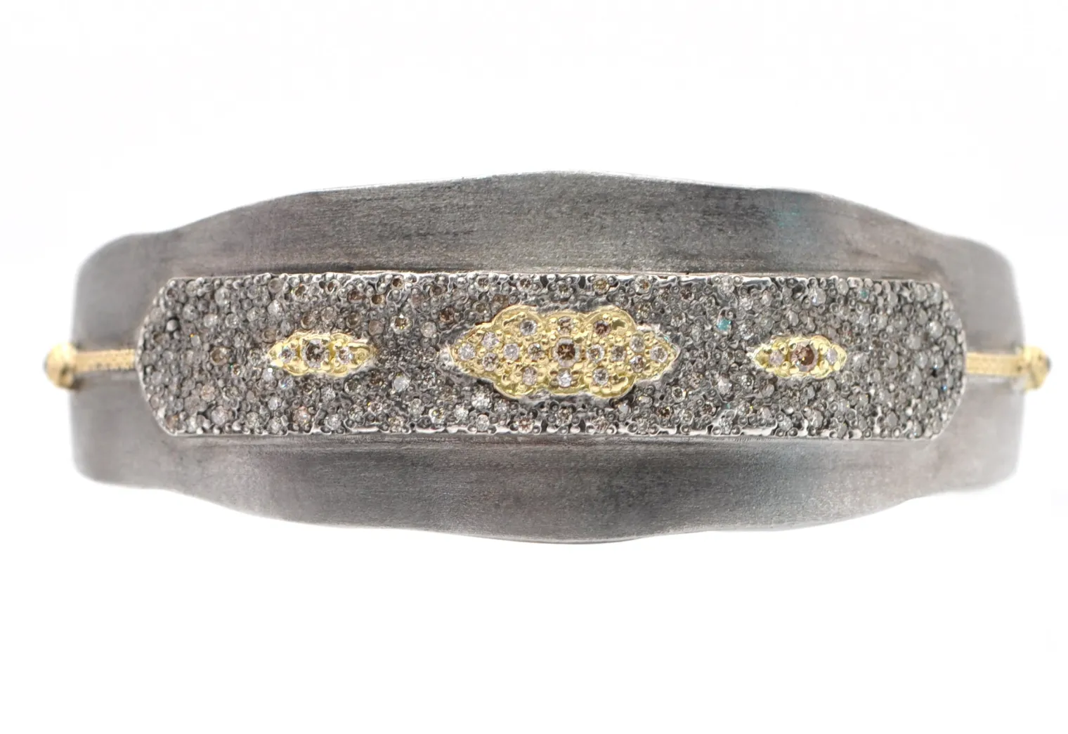 Pave Scroll Cuff Bracelet
