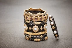 PEARL AND CRIVELLI STACK RING