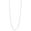 Pearl and Scroll Stations On Cable Chain Necklace