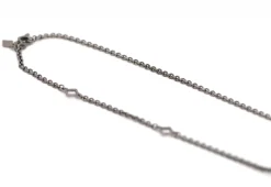 Pearl and Scroll Stations On Cable Chain Necklace