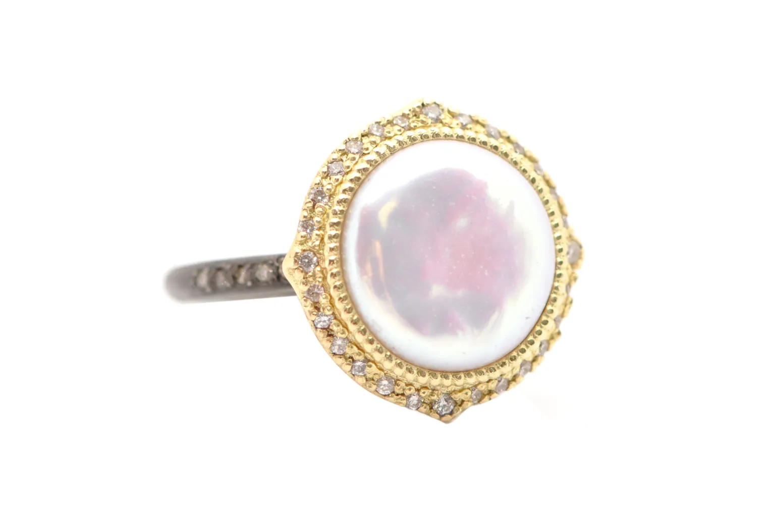 Pearl Coin Ring