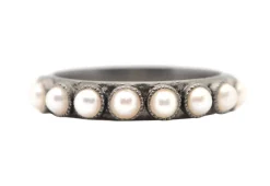 Pearl Stack Band Ring