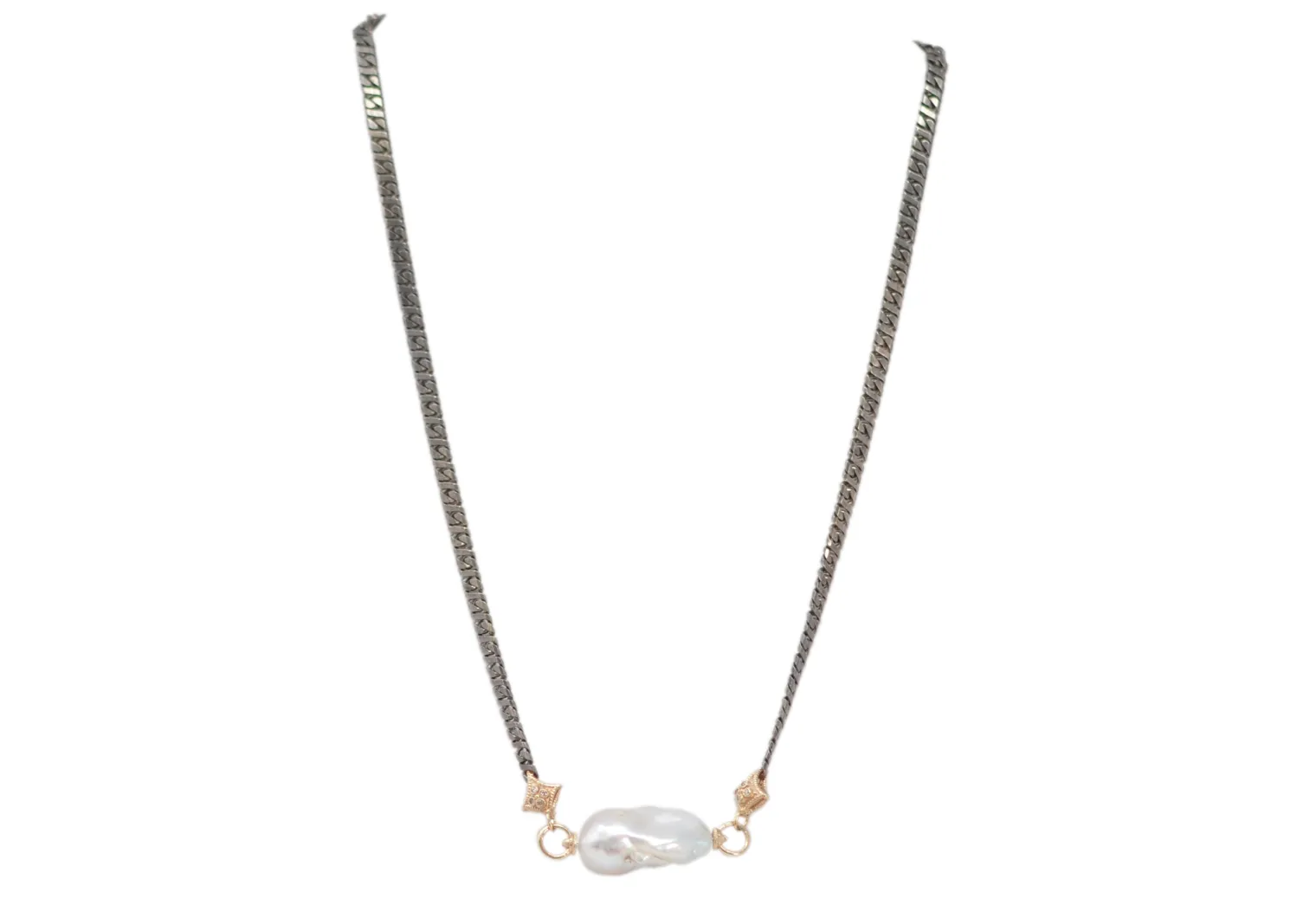 Pearl Station Chain Necklace
