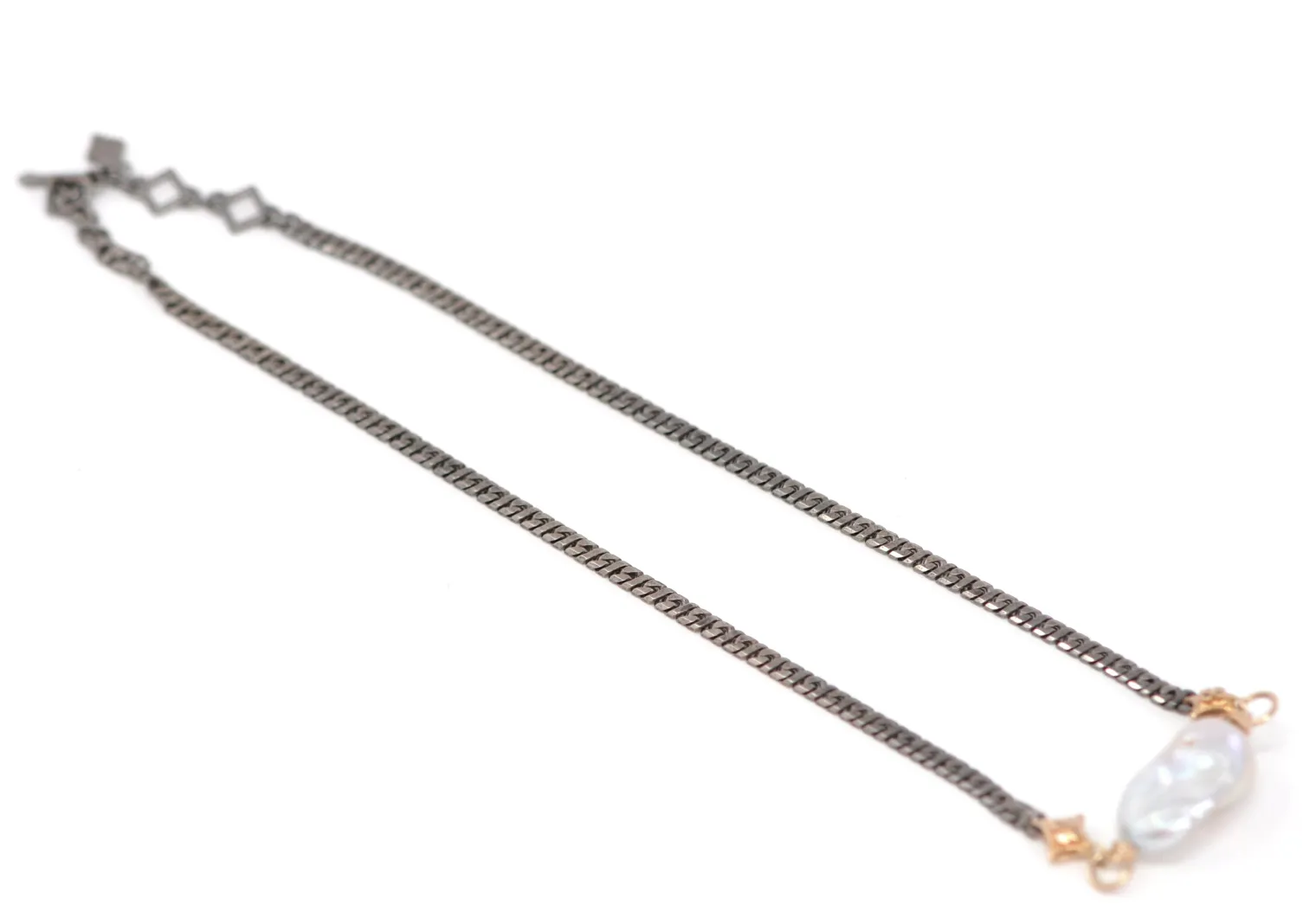 Pearl Station Chain Necklace