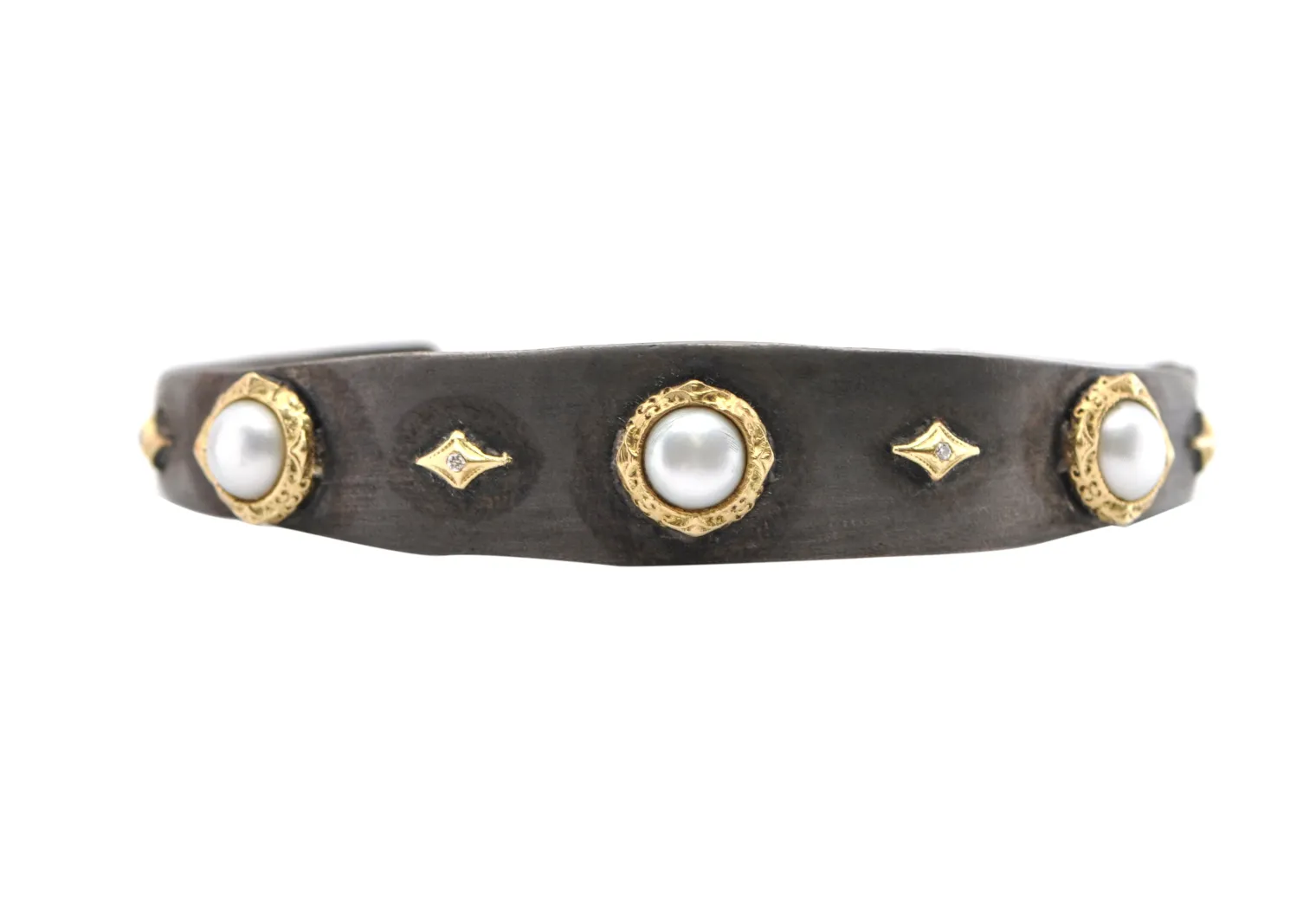 Pearl Station Cuff Bracelet