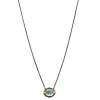 16.5" PERUVIAN OPAL PENDANT NECKLACE