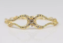 PNAL HORSESHOE LINK BRACELET WITH GREY DIAMONDS