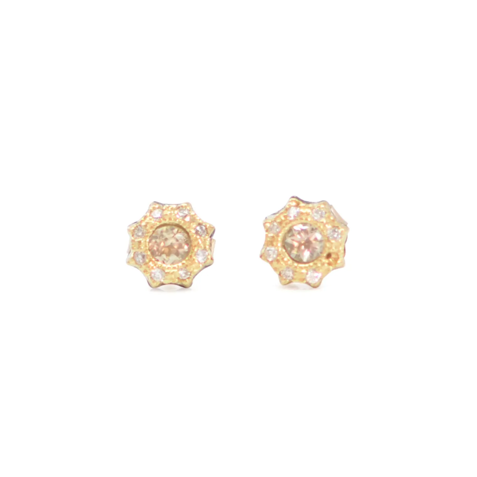 Pointed Halo Stud Earrings