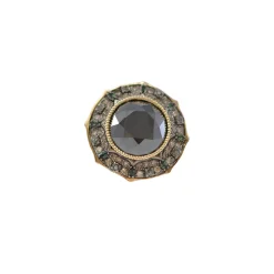 Pointed Round Hematite Cocktail Ring
