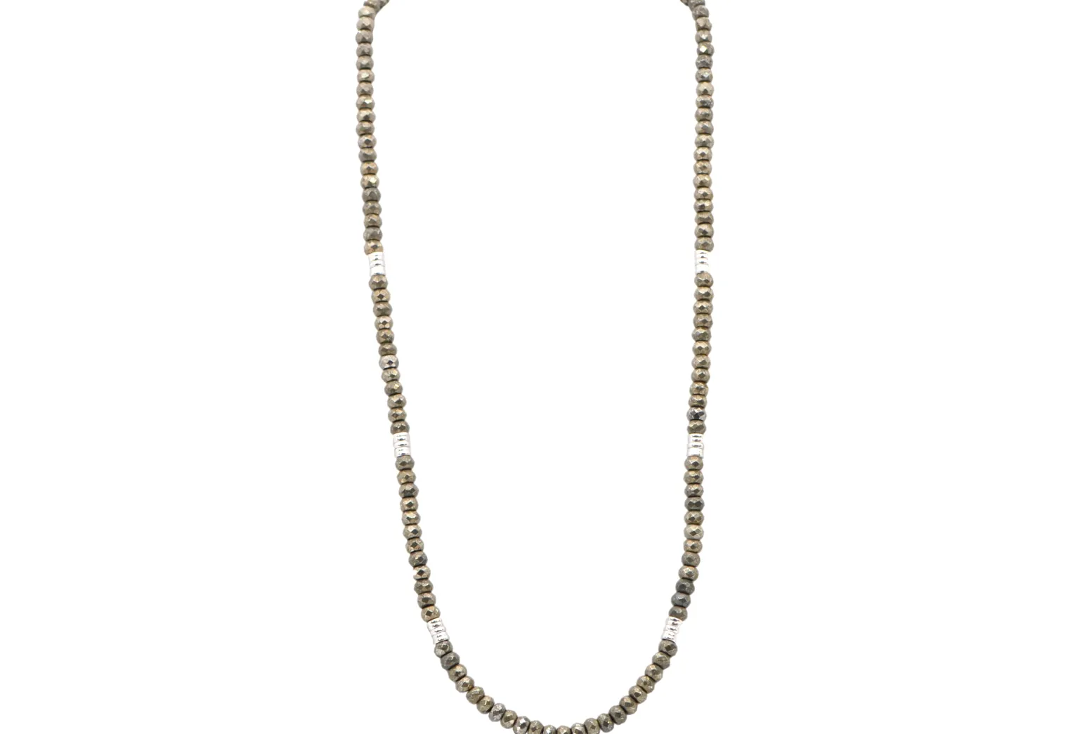 Pyrite Beaded Necklace