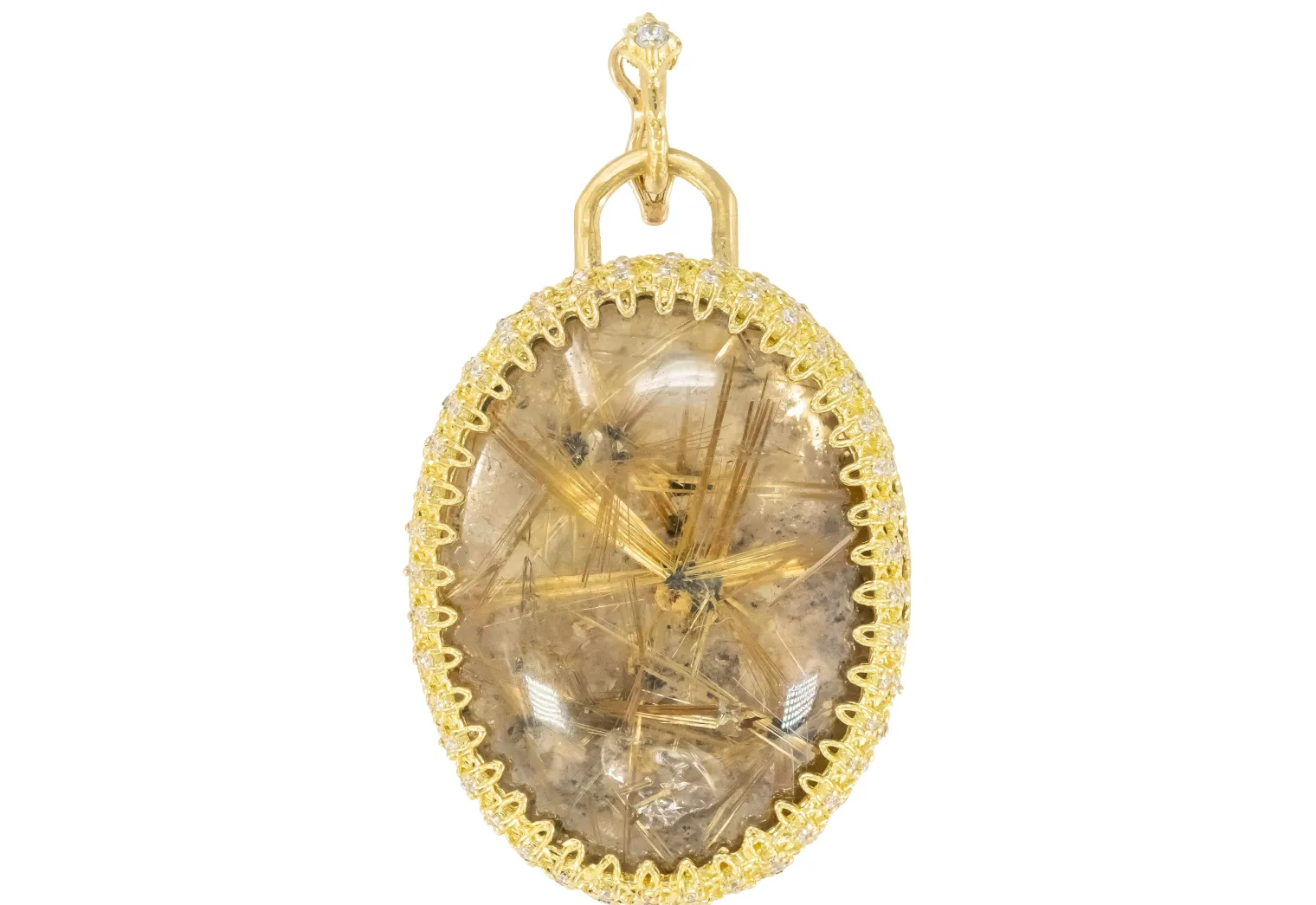 QUARTZ WITH GOLD RUTILE ENHANCER