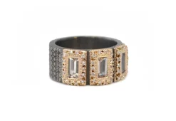 ROSE GOLD MORGANITE BAGUETTE STATEMENT RING