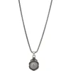 24" ROUND CROSS SHAPE NECKLACE