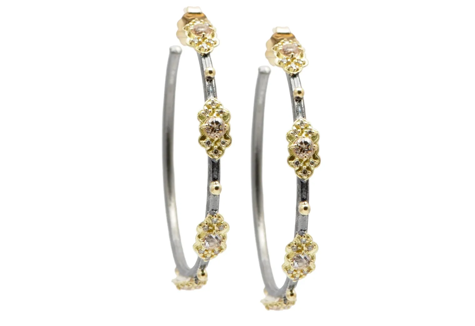 Scroll Hoop Earrings