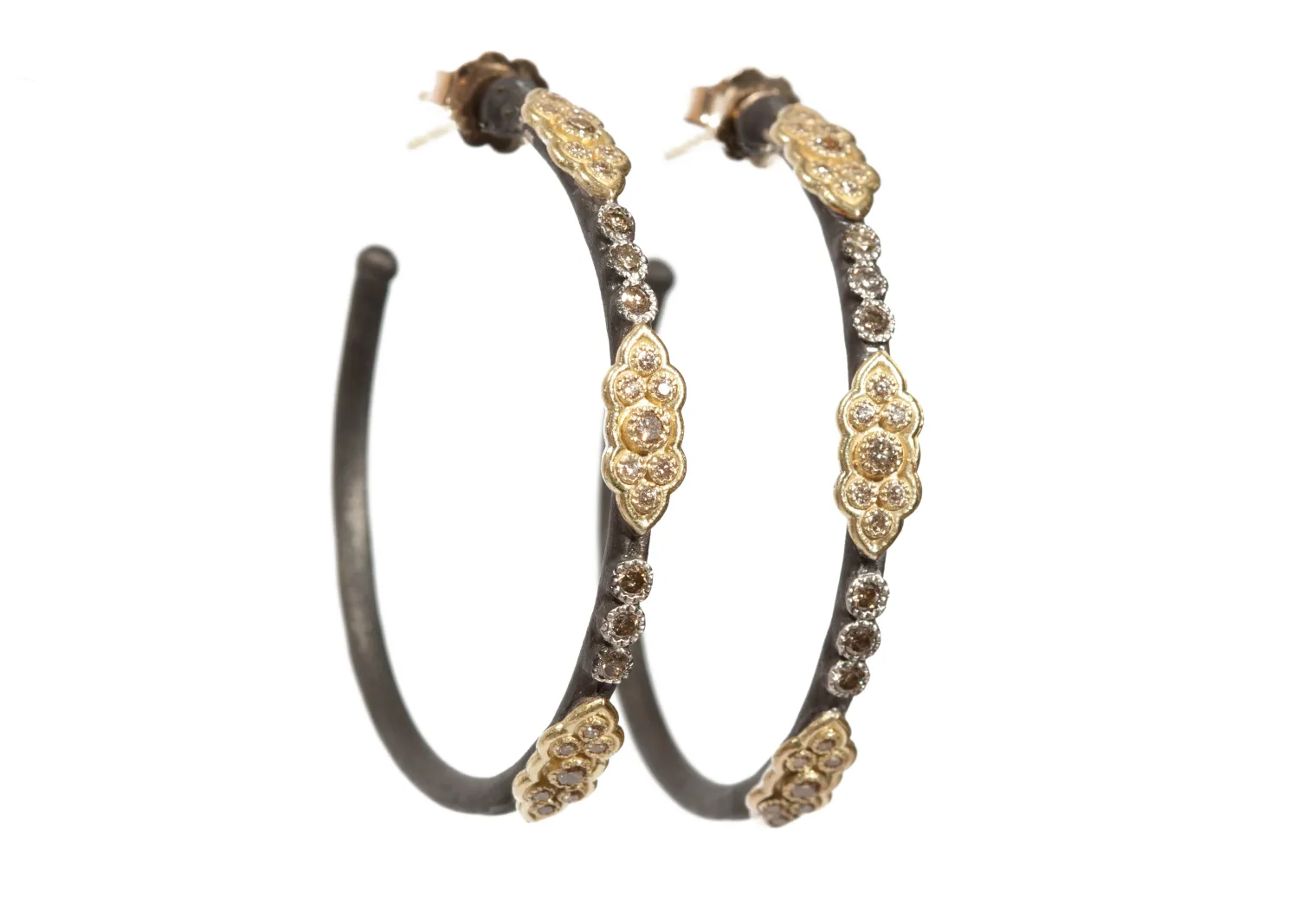 Scroll Hoop Earrings