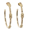 Scroll Hoop Earrings