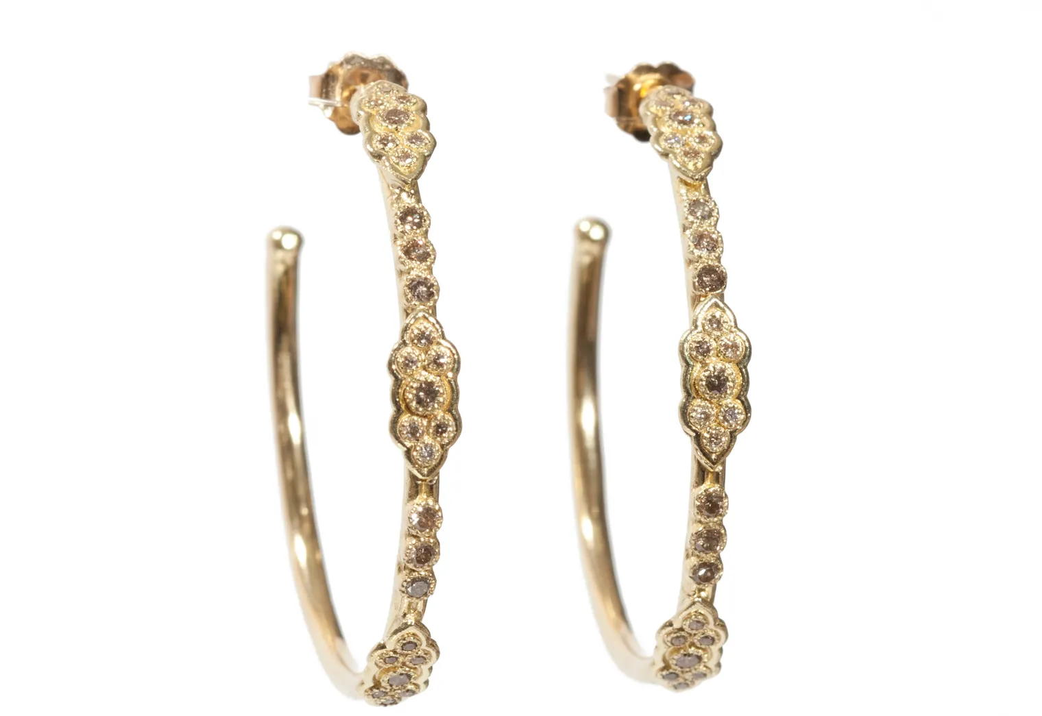 Scroll Hoop Earrings