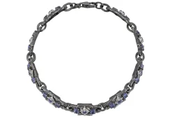 SCROLL LINK BRACELET WITH IOLITE