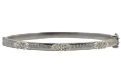 Scroll Station Huggie Bracelet