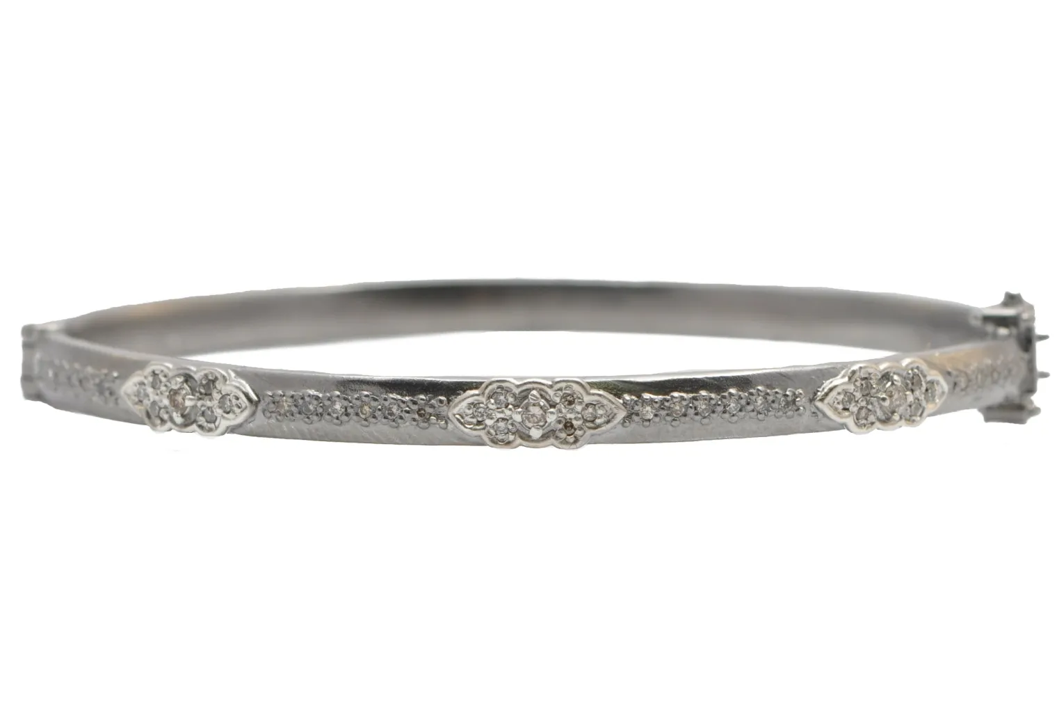 Scroll Station Huggie Bracelet