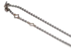 Scroll Stations Chain Link Necklace