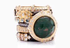 Scroll Stations Stack Band Ring