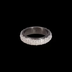 SCULPTED SILVER BAND