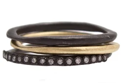 Set of 3 Triple Stack Band Rings