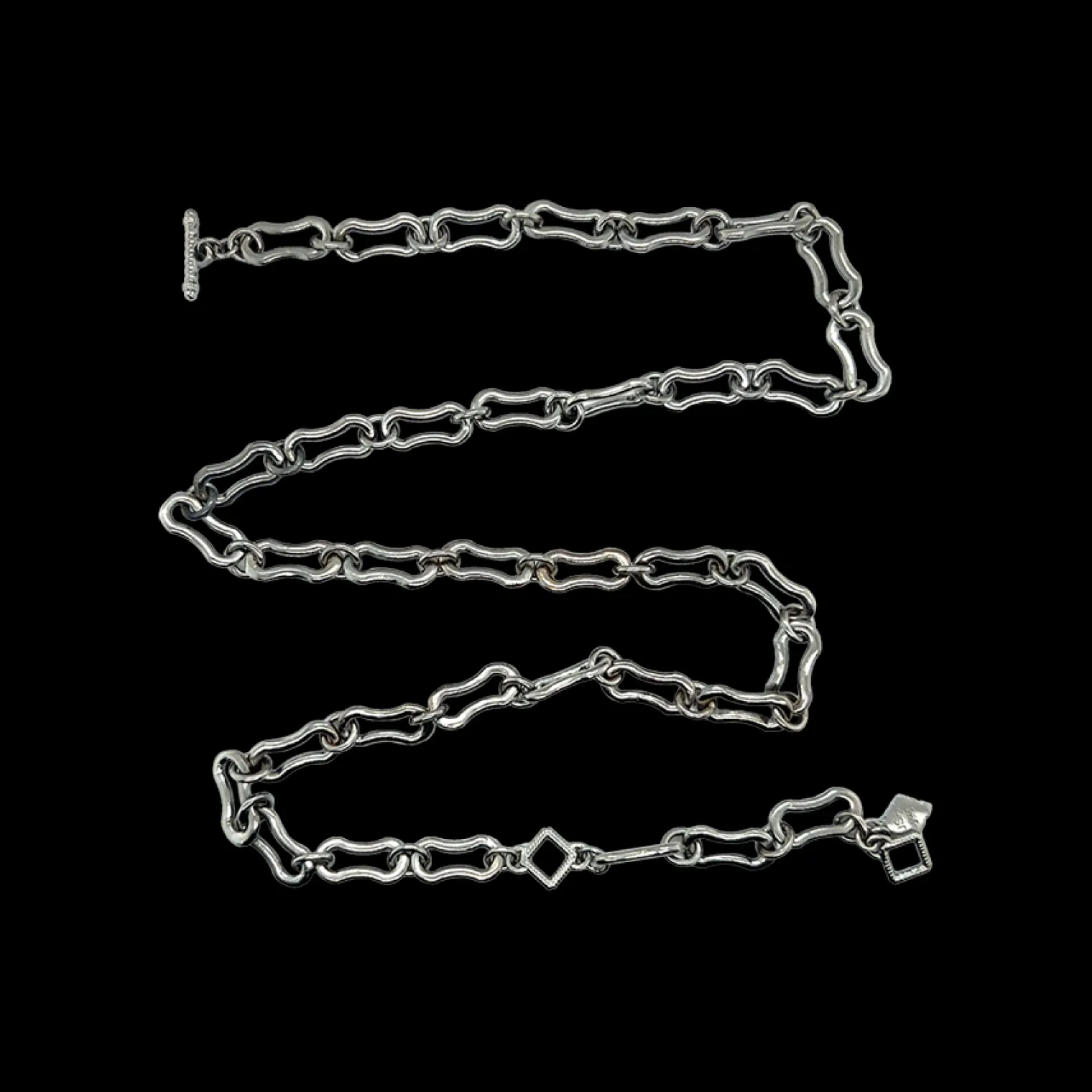 16" SILVER CHAIN LINK NECKLACE