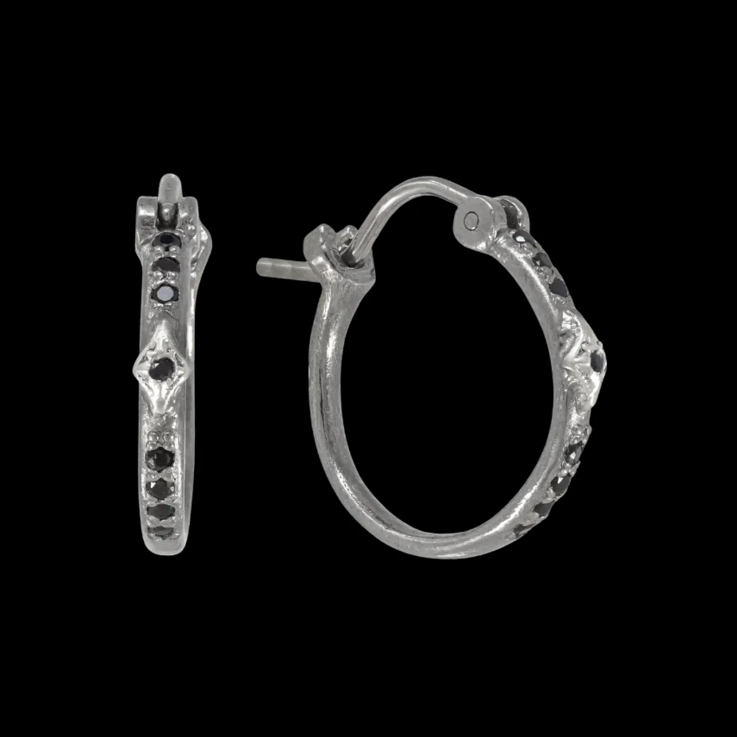 SILVER CRIVELLI HOOP EARRING