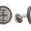 SILVER CROSS CUFF LINK