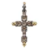 SILVER CROSS WITH MORGANITE