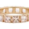 Square Eternity Stack Band Ring
