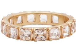 Square Eternity Stack Band Ring