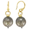 TAHITAIAN PEARL BEAD DROP EARRING