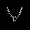 16,5" TEXTURED HORSESHOE CHAIN LINK NECKLACE