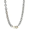 18" TEXTURED HORSESHOE CHAIN LINK NECKLACE