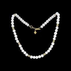 14.5" WHITE PEARLS DOUBLE WRAP BRACELET