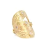 Yellow Gold Artifact Disc Statement Ring