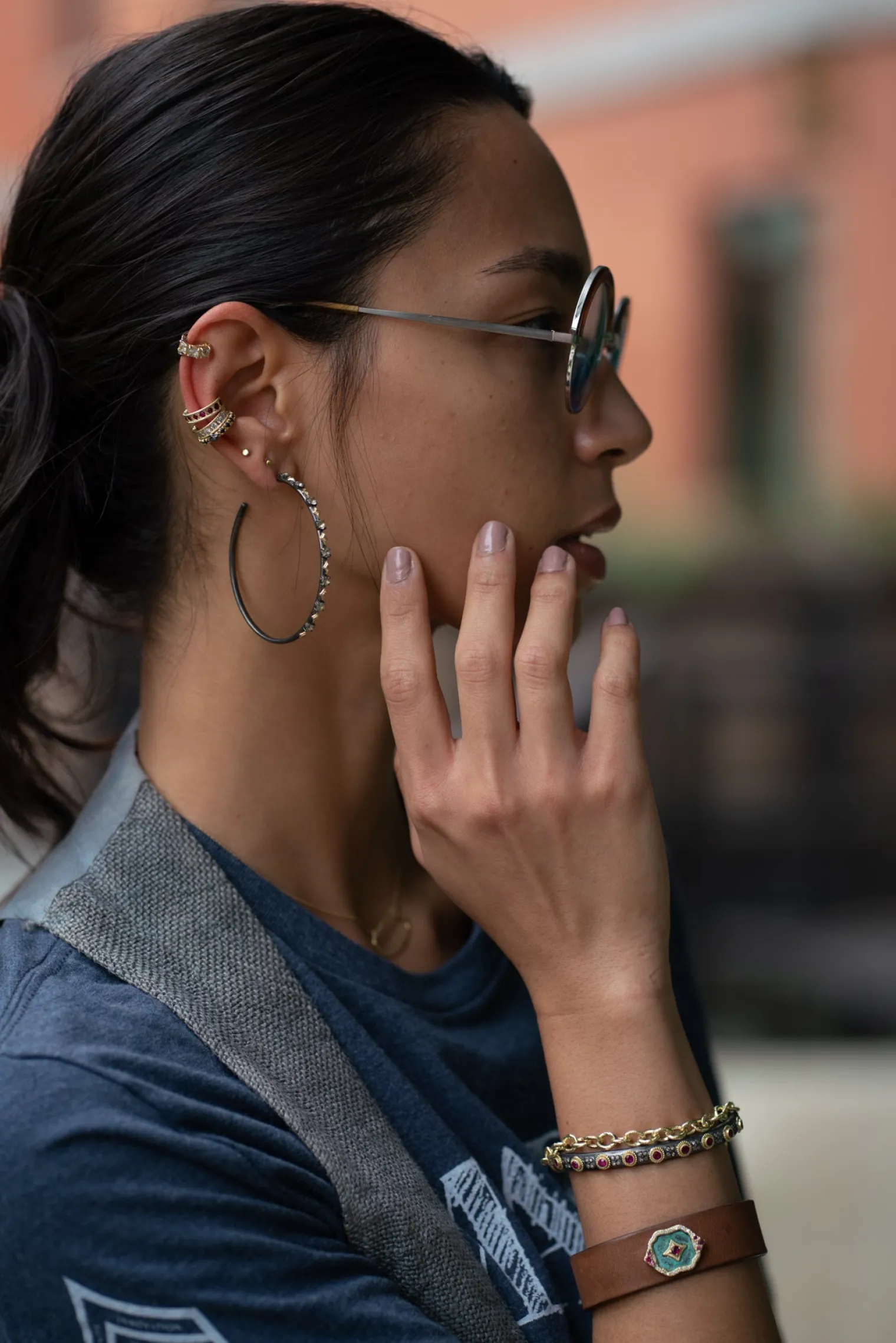 Yellow Gold Ear Cuff Earring